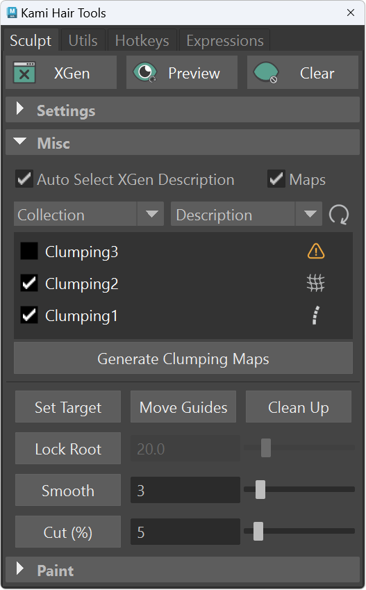 Sculpt Tab